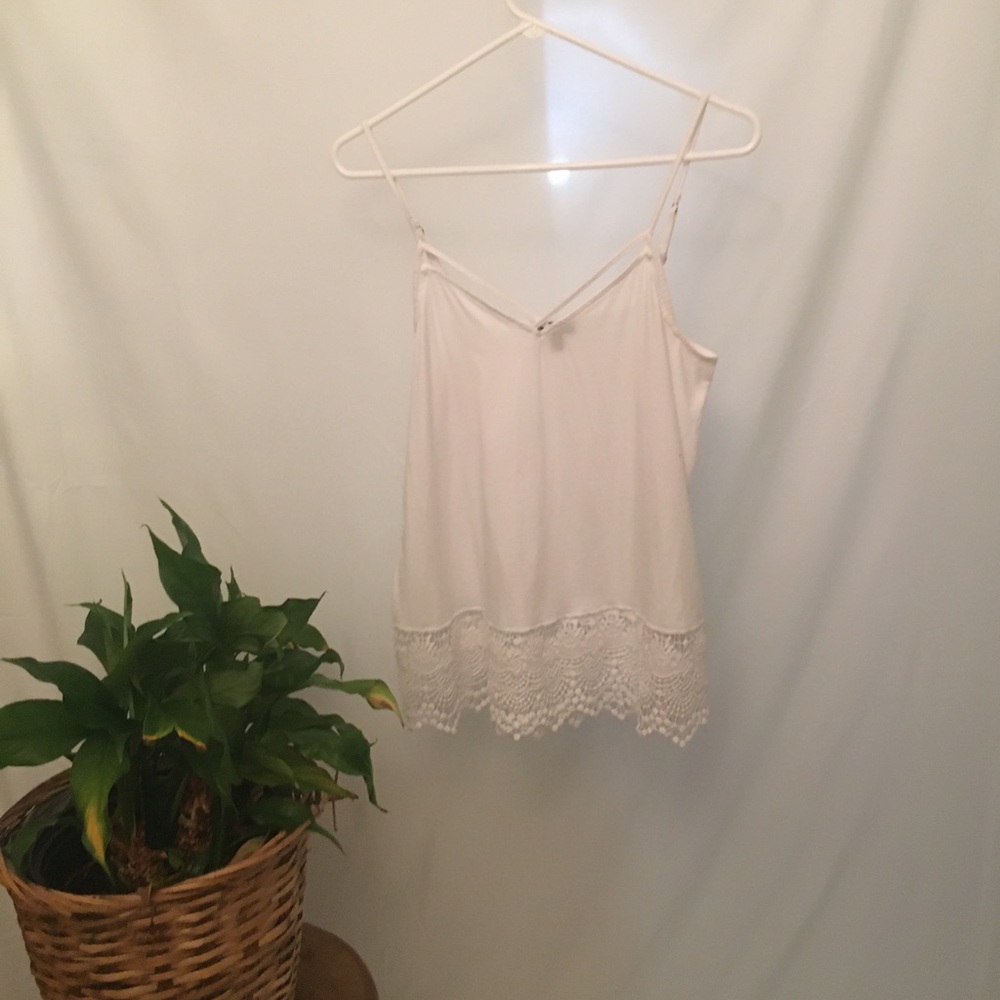 cross top white tank